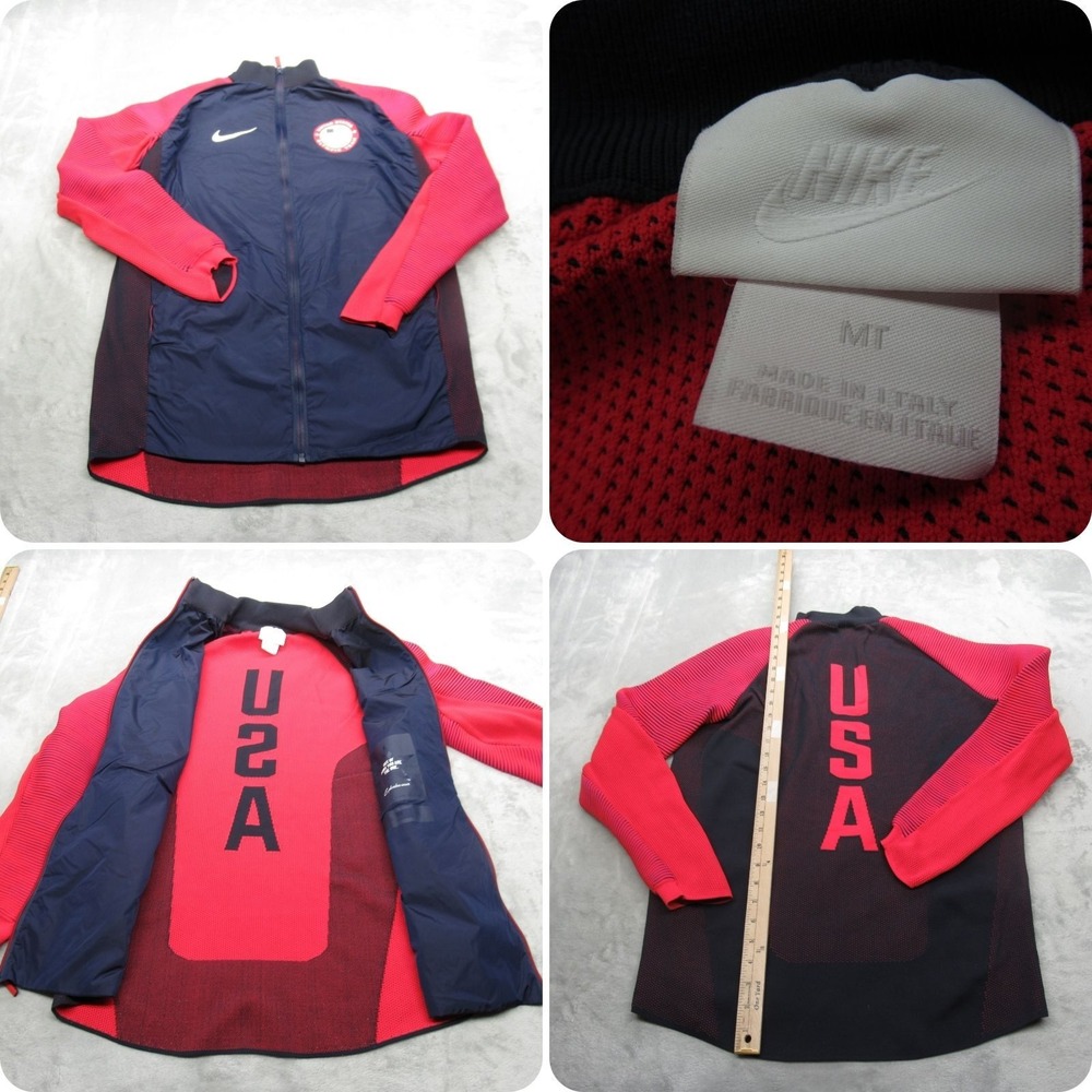 Nike Jacket Men MED Tall Dynamic Reveal USA Olympic 16 Italy Athlete Issued RARE